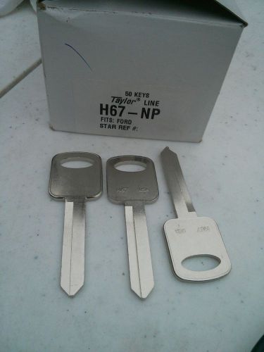 taylor by ilco key blanks H67 fits ford Lot of 20