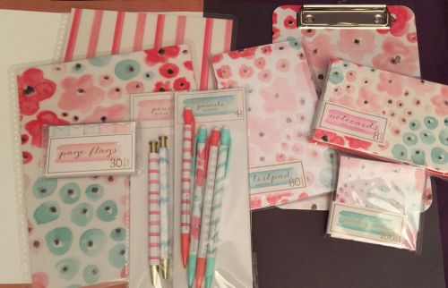 Target Watercolor Series Set: Cover Clipboard Notepads Pens Etc