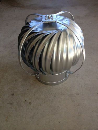 Nos aluminum turbine ventilator with wind brace 22&#034; wide x 19&#034; tall for sale