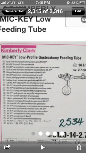 0120-14-2.7 KIMBERLY CLARK MIC-KEY Low Profile Feeding Tube