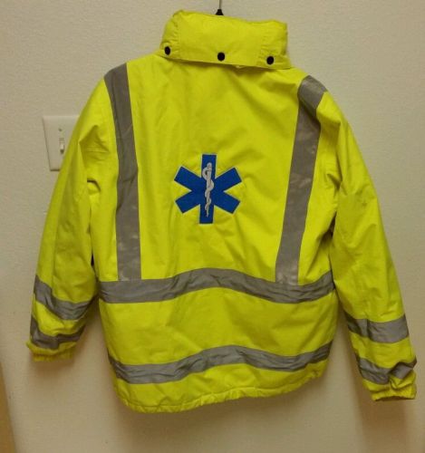 EMS reflective safety jacket and gloves