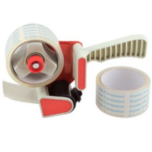 New Packaging Tape and Dispenser Gun with 2 rolls Packing Sealing Tape
