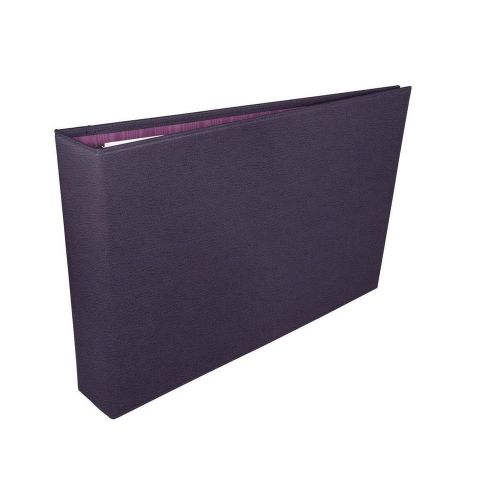 LUCRIN - A3 landscape binder - Granulated Cow Leather - Purple