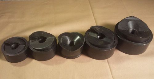 Greenlee Knockout Conduit Punch Lot 1 1/4&#034; 1 1/2&#034; 2&#034; 2 1/4&#034; 2 1/2&#034;