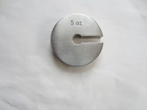 5 oz. Stainless Steel Slotted Flat Weight
