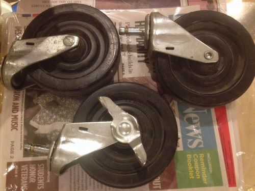 5” Wagner Casters  - 2 Swivel 1 With Wheel Lock For Stationary Use