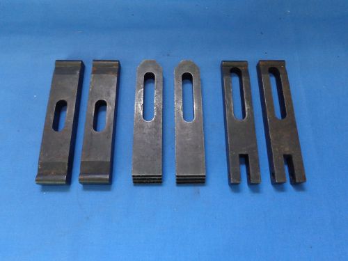LOT of 6 MILLING MACHINE HOLD DOWN CLAMPS work holding tool CARR LANE (3 Pairs)