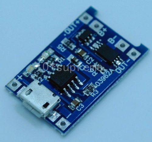 Lithium Battery Charging Board Charger Module+Protection 5V Micro USB 1A 18650