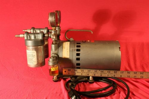 Vwr gast vacuum pressure pump with leeson 1/3 hp motor for sale