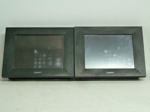 Casio 12&#034; QT-7300 POS Touch Screen LCDS For Parts or Repair Lot of 2