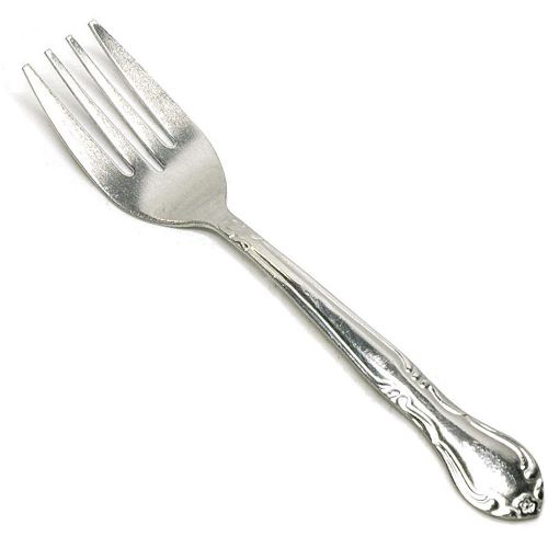 Linda dinner fork 4 dozen count stainless steel silverware flatware for sale