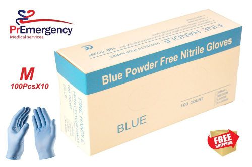 1000/cs nitrile disposable gloves powder free ( non latex vinyl exam) size: m for sale