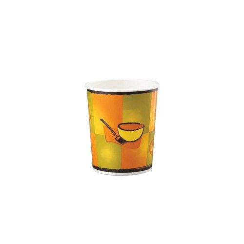 Chinet 16 oz street side squat paper food container for sale