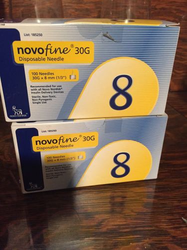 Novo Fine 30G Disposable Needles ~ 8mm~168