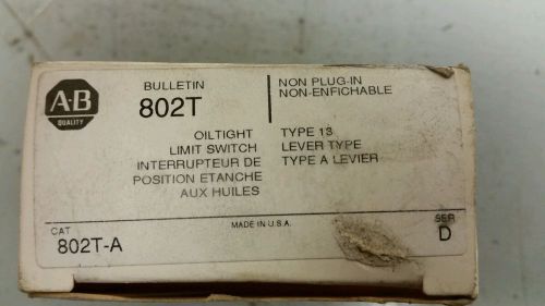 Allen Bradley Oiltight Limit Switch 802T-A
