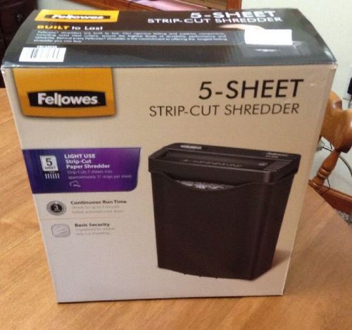 Paper Shredder 5 Sheet  P5S Strip Cut Safe Shred Home Office Tools  Fellowes