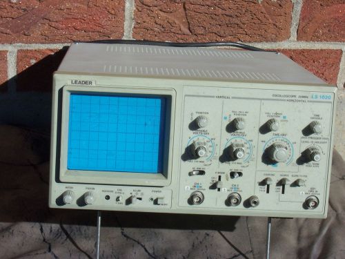 Leader ls-1020 20 mhz 2 channel oscilloscope for sale