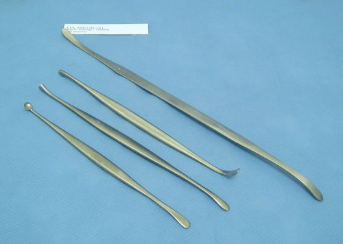 Codman penfield dissector set, four units, sizes 1, 2, 3, and 5 for sale