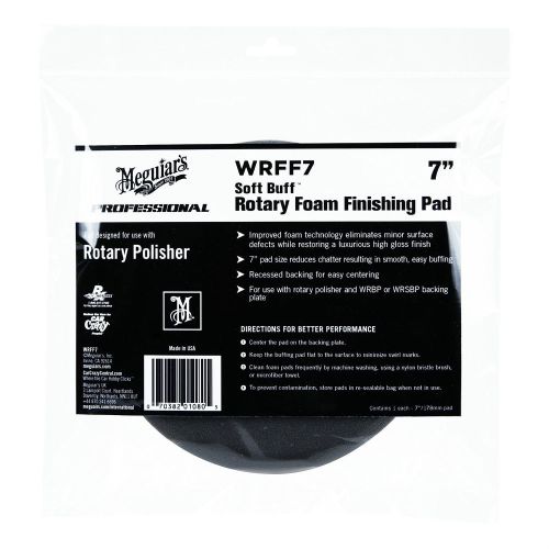 Meguiar&#039;s WRFF7 7&#034; Soft Buff Rotary Foam Finishing Pad