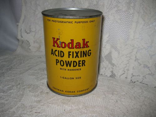 Kodak Acid Fixing Powder Tin One Gallon Unopened Photographic Kodak Company