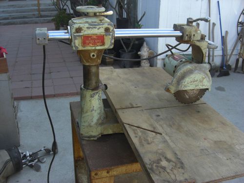Comet woodworking saw Radial Arm dual round ram 8 inch