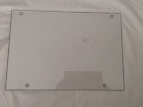 1 Clear  Plexiglass Sheet 9.5&#034; x14&#034; Perforated. Used.