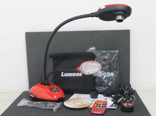 Lumens dc162 portable sxga digital visual document reader camera presenter red for sale