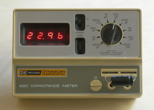 Vintage B K Precision Capacitance Meter Model 820 -- Working
