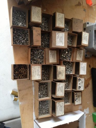 15 Boxes Of Rivets. All Different Sizes. Milwaukee Thread Company.