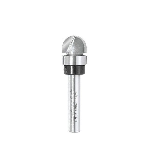 Amana 45950 Core Box 2-Flute Carbide Tipped Router Bit Ball Bearing 1/2&#034; Dia