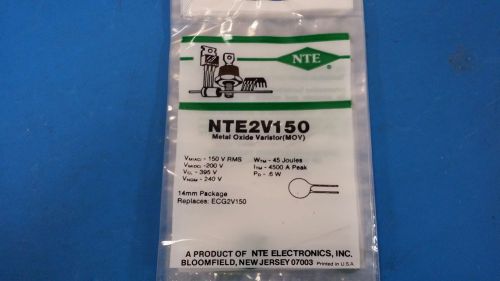 (1 PC) NTE2V150, ECG2V150, Metal Oxide Varistor (MOV)