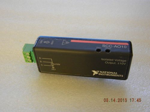 National Instruments SCC-AO10 Voltage Output module, Excellent Working Condition