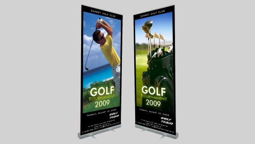 Rectractable Trade Show Banner Stand + Free Print