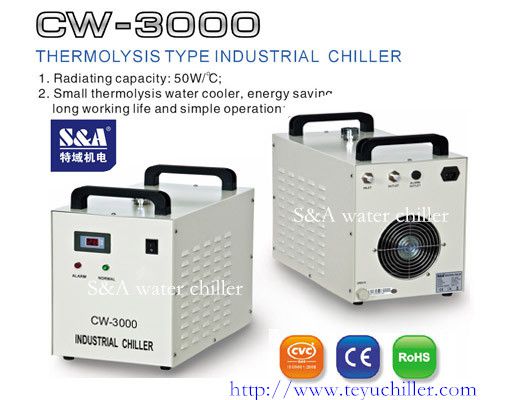 Laboratory thermolysis type industrial water cooler cw-3000 for sale
