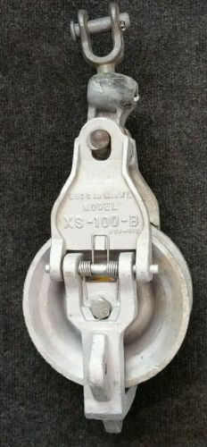 Sherman reilly xs 100b aluminum pulley cable rope wire side snatch stringing for sale
