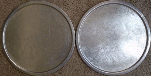 2 x 15&#034; pizza pan proofing lids fits 15 inch deep dish pans aluminum ships free for sale