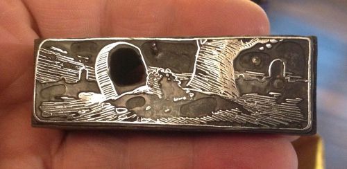 Letterpress Block. GRAVE YARD!