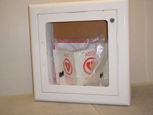Zoll aed 8000-0814 recessed wall mounting box cabinet with audible alarm for sale