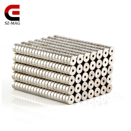 50-200 pcs n35 5.6mmx2.3mm hole:1.27mm neodymium ndfeb super strong ring magnet for sale