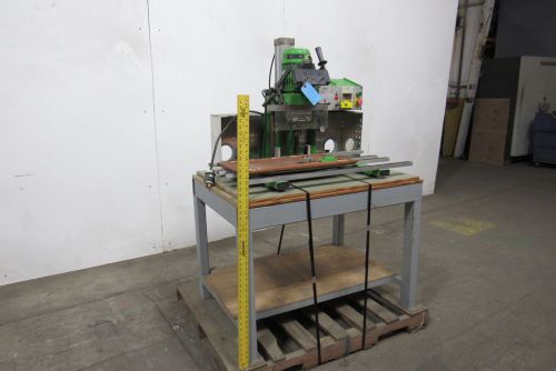 Casati hf/bp boring hinge &amp; plate inserting machine with bench &amp; dust hood for sale