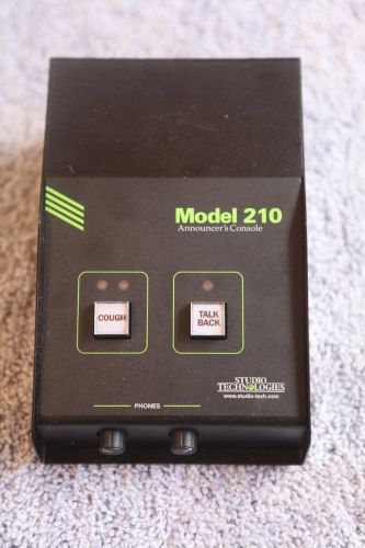 Studio Technologies Model 210 W/ LINE INPUT R/L Announcers Console