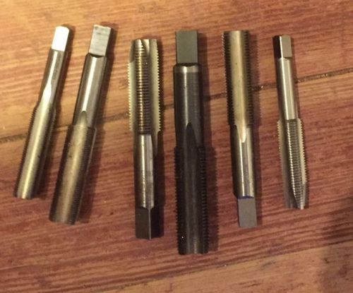 Machinist Assorted Taps Lot of 6