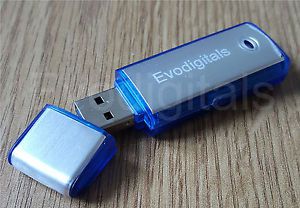 NEW EVODIGITALS 16GB USB MEMORY STICK DIGITAL COVERT VOICE RECORDER DICTAPHONE