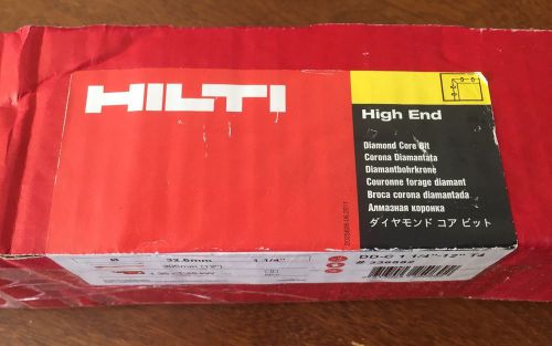 New/unopened hilti high end ddc-1-1/4&#034; x 12&#034; t4 diamond core drill bit for sale