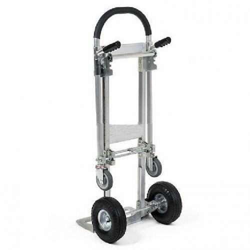 Dolly / hand truck convertible to platform - aluminum - 500 lb capacity 52h g p for sale