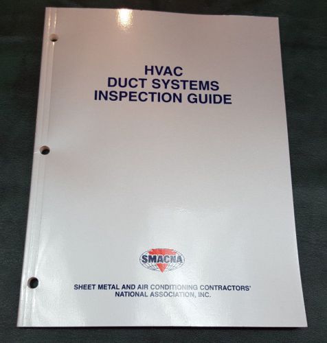SMACNA Sheet Metal HVAC Duct Systems Inspection Guide Manual Book 1st Edition