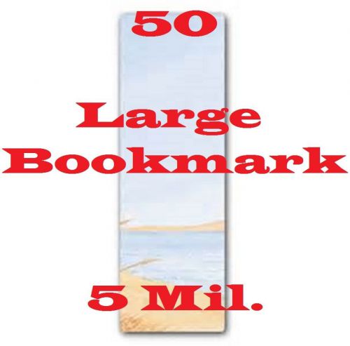 50 Bookmark Laminating Laminator,  Pouches Sheets   2-3/8 x 8-1/2   5 Mil