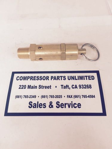 Kingston 1/4 75 psi, relief valve, air compressor, #112css-2-075 for sale