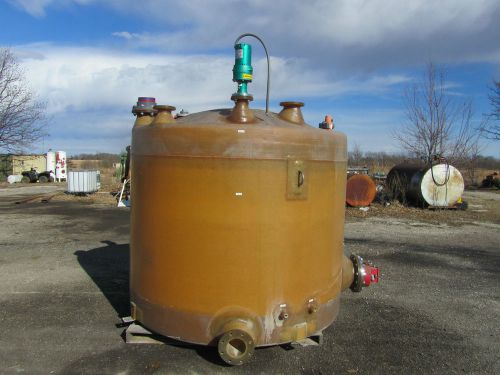 2000 gal fiberglass tank with mixer and heater for sale