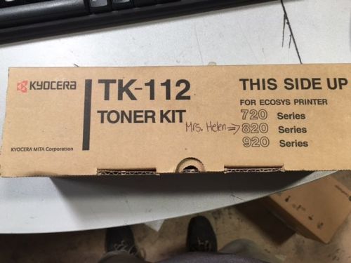 KYOCERA MITA TK112 (TK-112) TONER FOR USE IN FS720 fs820 fs920